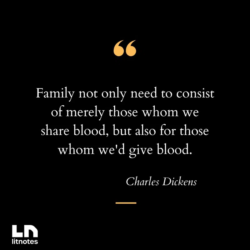 Family not only need to consist of merely those whom we share blood, but also for those whom we'd give blood.